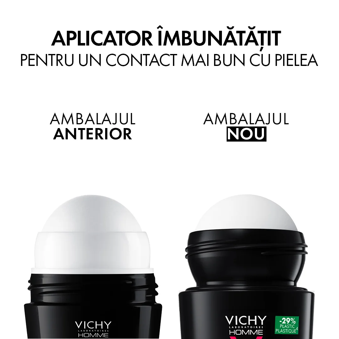 Pachet Deodorant Homme roll-on antiperspirant Control Extrem 72H, 2 x 50ml, Vichy