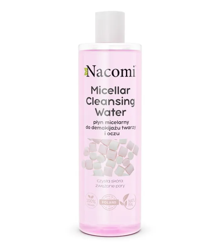 Apa de curatare micelara pentru minimizarea porilor, 400ml, Nacomi