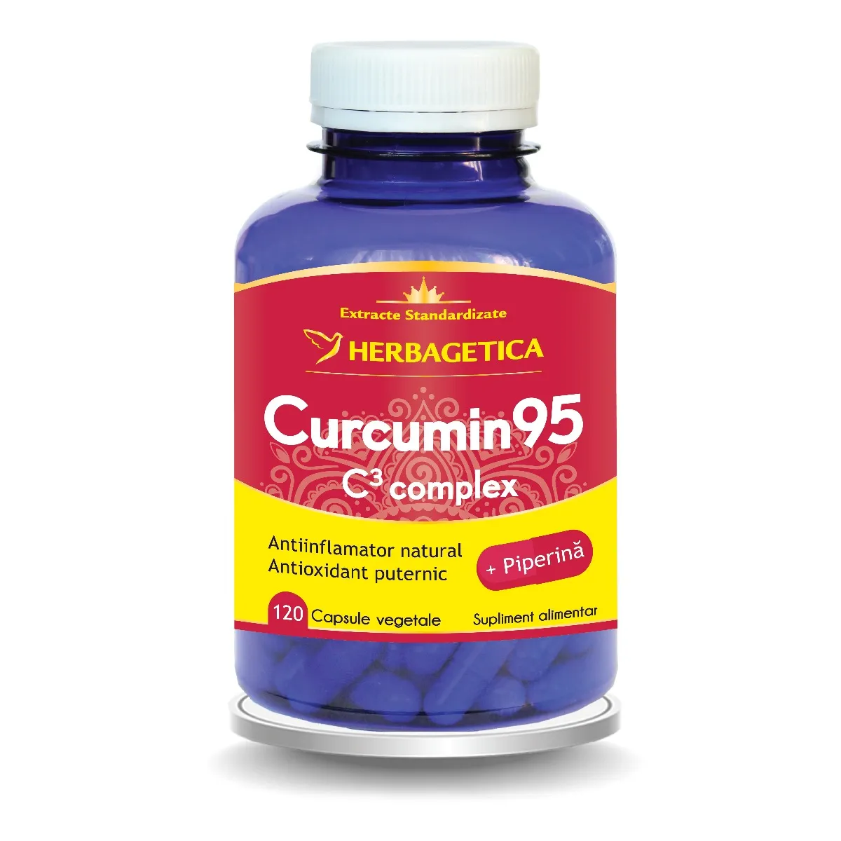 Curcumin95+ C3 Complex, 120 capsule, Herbagetica