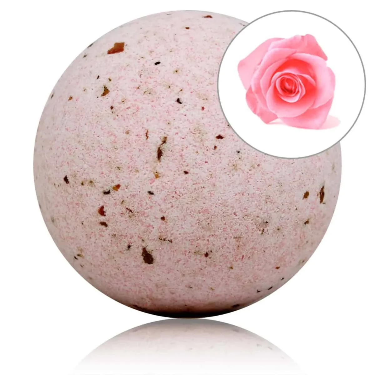 Bomba de baie efervescenta cu parfum de Trandafir, 140g, LabNatur