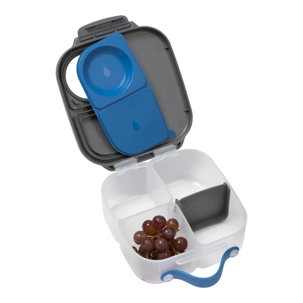 Caserola compartimentata mini LunchBox Gri/Albastru, 1 bucata, Bbox