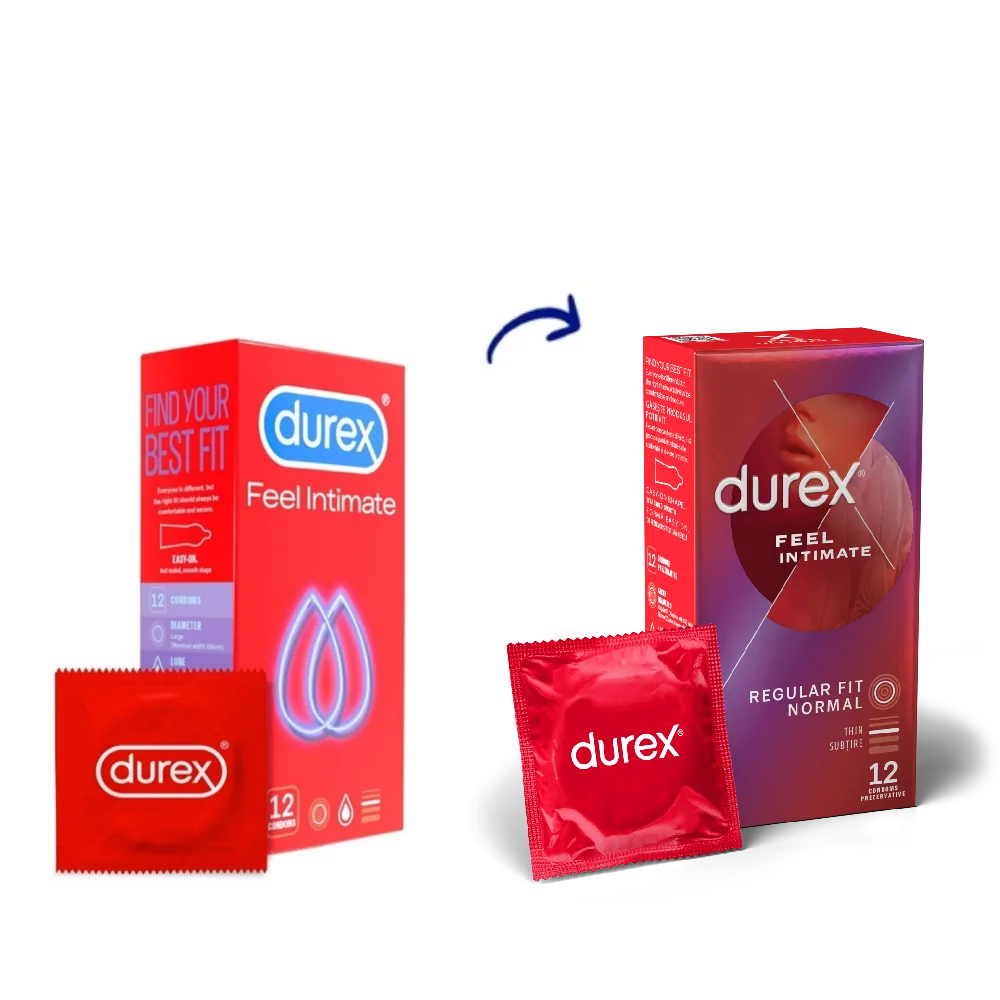 Prezervative Feel Intimate, 12 bucati, Durex