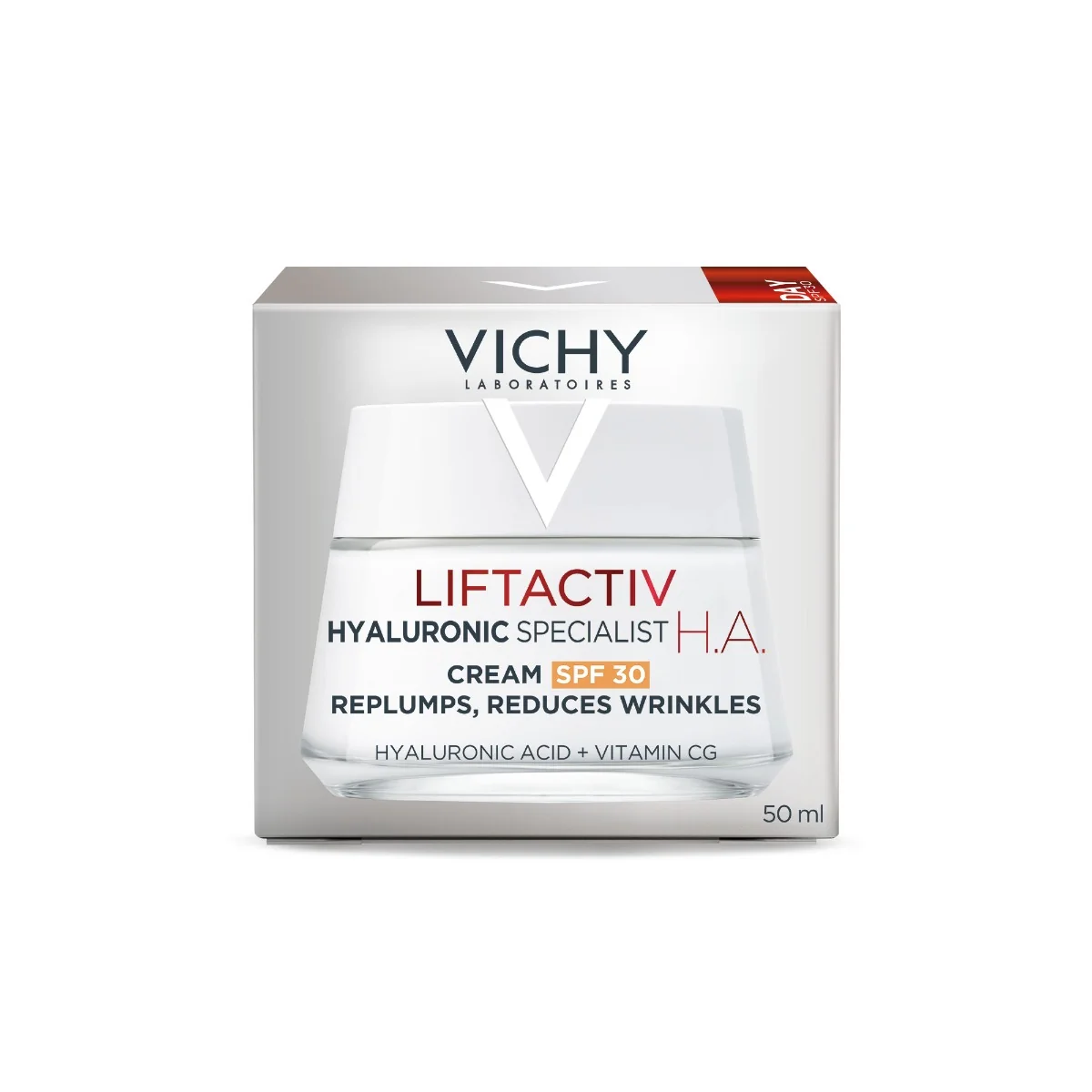 Crema de zi lifting si fermitate SPF 30 pentru toate tipurile de ten Liftactiv H.A., 50ml, Vichy