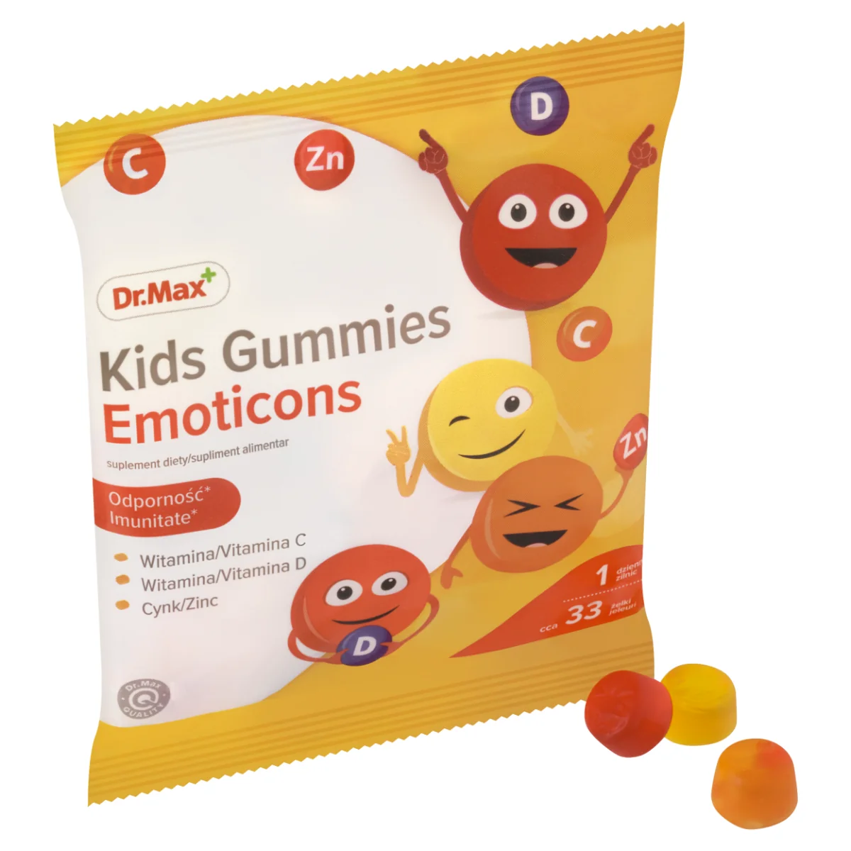 Dr. Max Kids Gummies Emoticons, 33 jeleuri