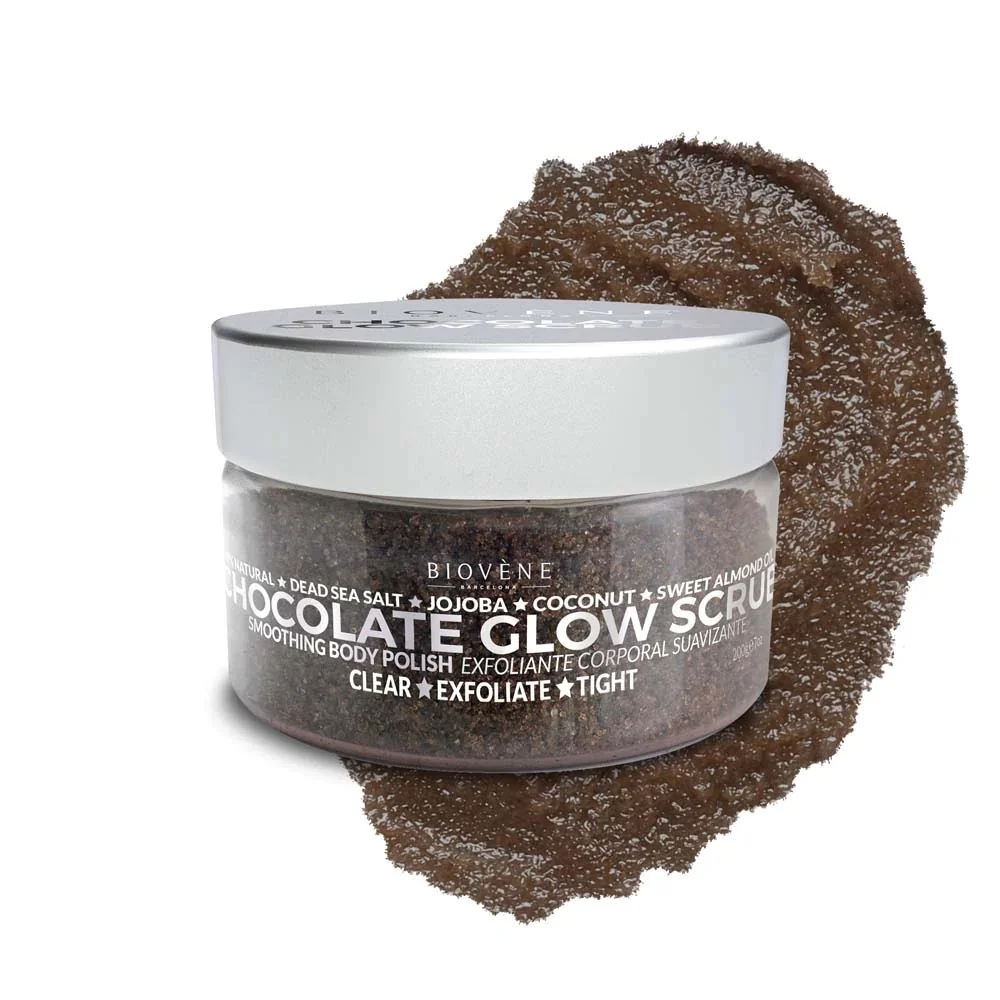 Scrub pentru corp cu ciocolata Chocolate Glow, 200g, Biovene