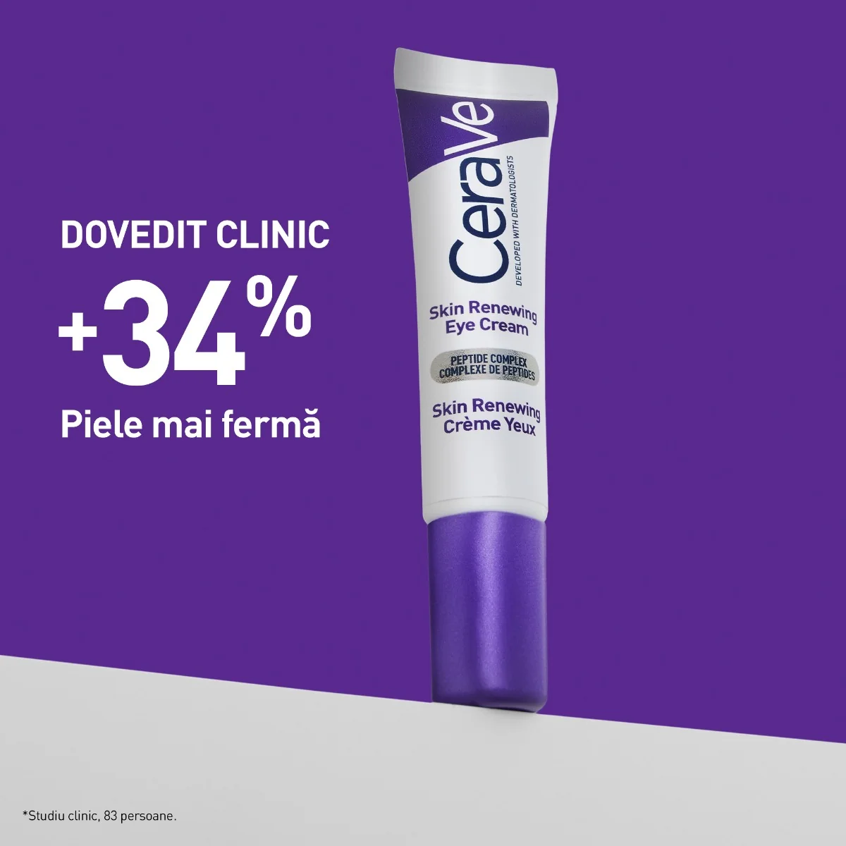 Crema de ochi antirid Skin Renewing pentru toate tipurile de ten, 14ml, CeraVe
