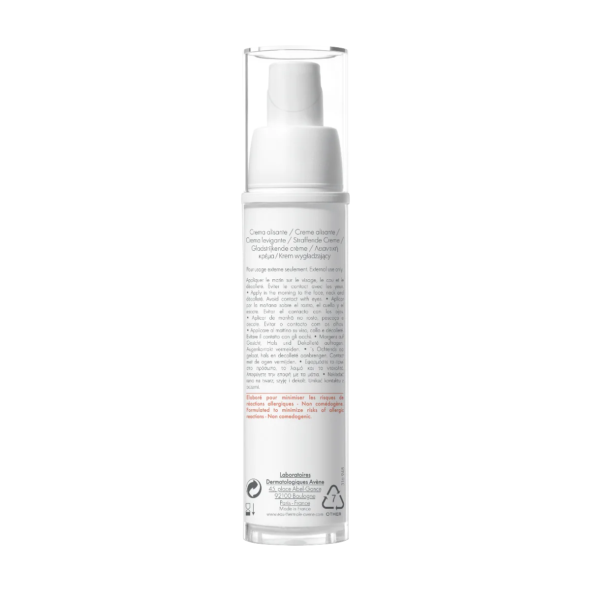Crema protectoare de zi pentru riduri profunde PhysioLift, 30ml, Avene