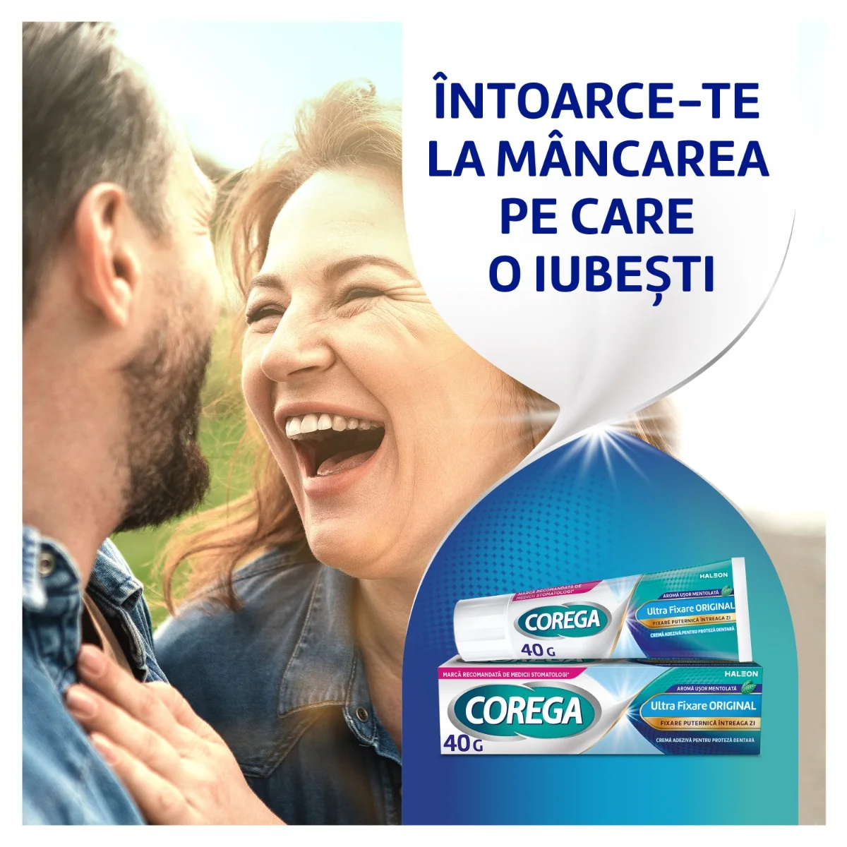 Crema adeziva pentru proteza Original Ultra fixare, 40g, Corega