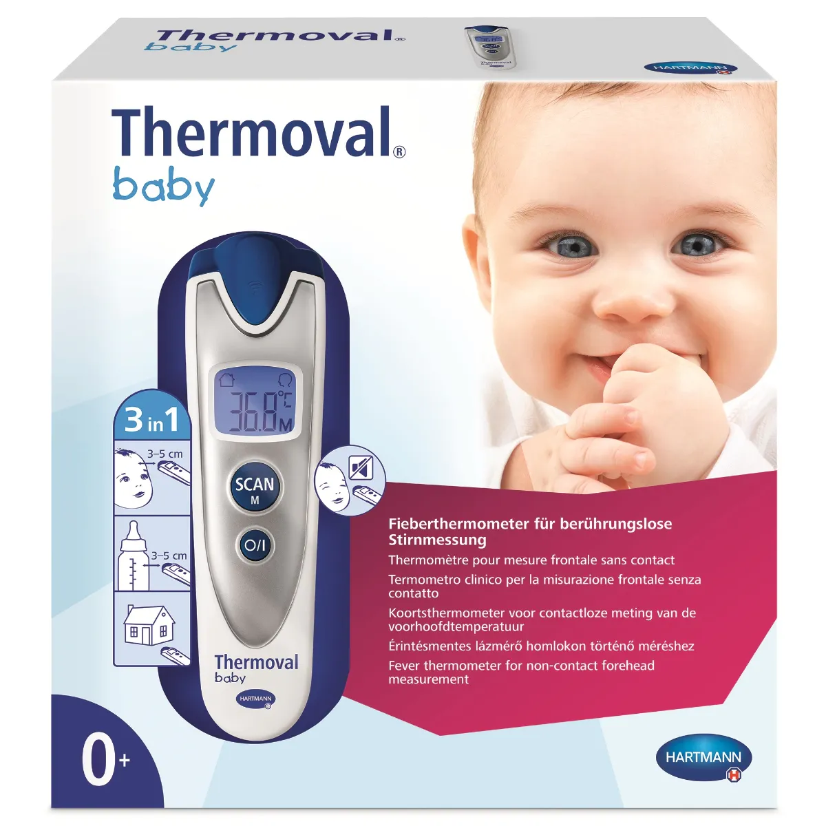 Termometru non-contact Thermoval Baby, 1 bucata, Hartmann