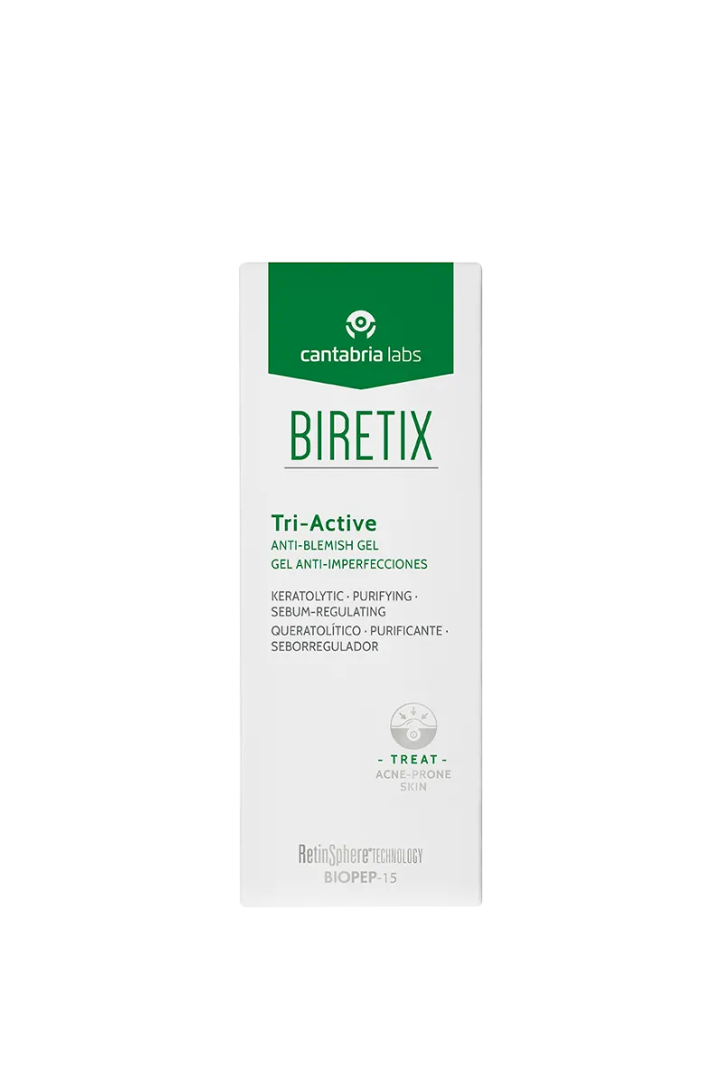Gel anti-imperfectiuni pentru piele cu tendinta acneica Tri-Active Biretix, 50ml, Cantabria Labs 