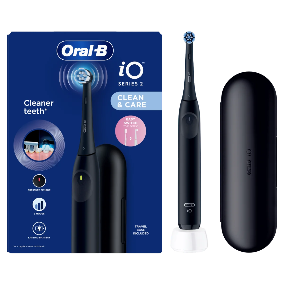 Periuta de dinti electrica iO2 Negru, 1 bucata, Oral-B