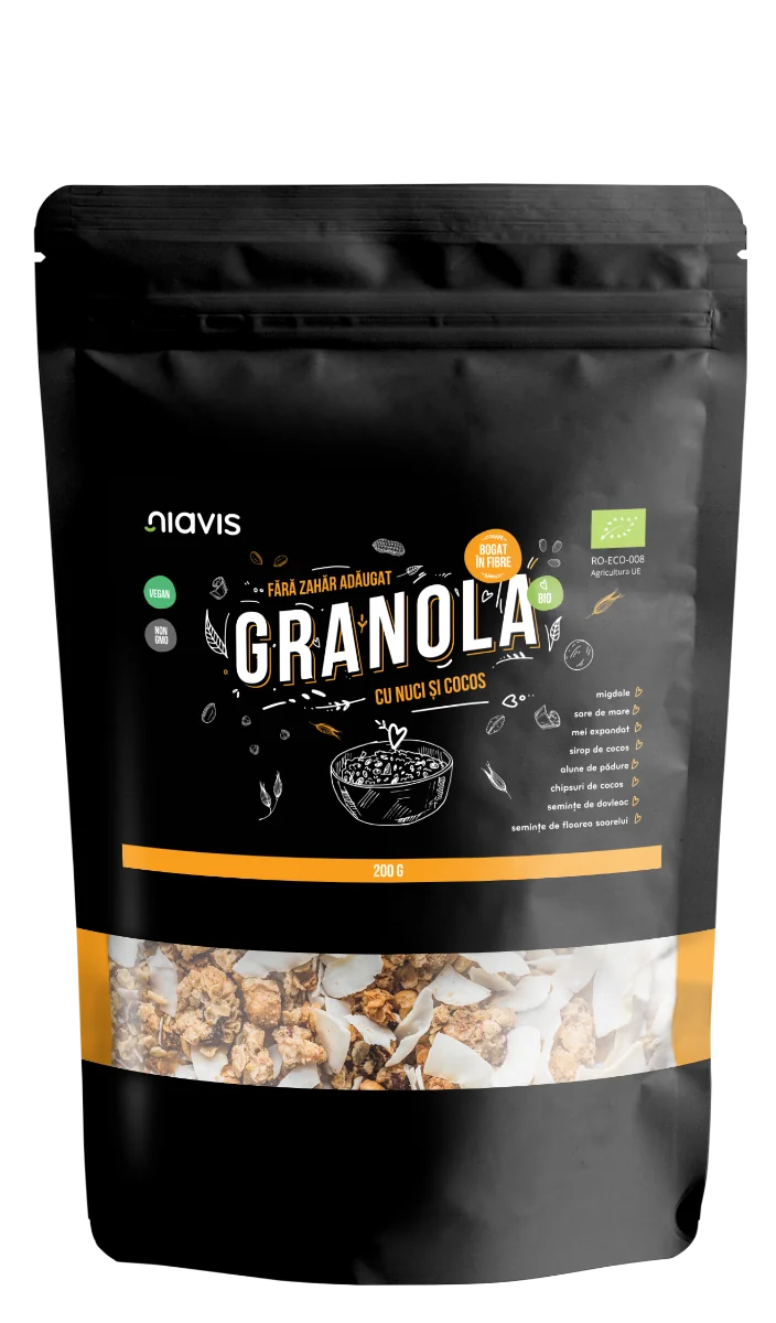 Granola cu nuci si cocos Eco, 200g, Niavis