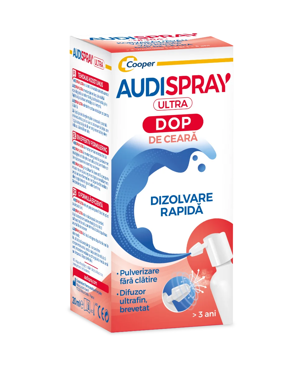 Audispray Ultra Dopuri de ceara, 20ml, Audispray