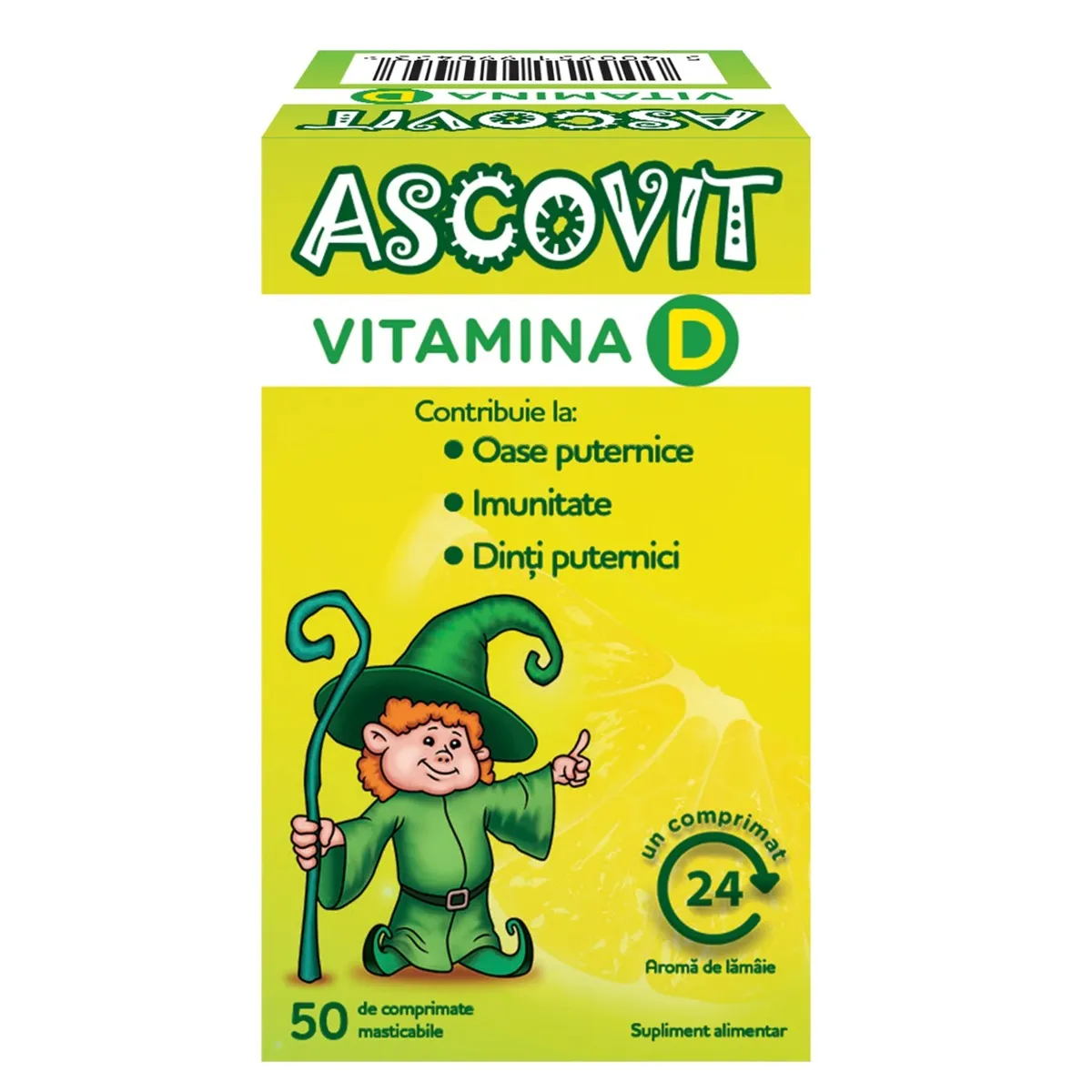 Vitamina D, 50 comprimate masticabile, Ascovit