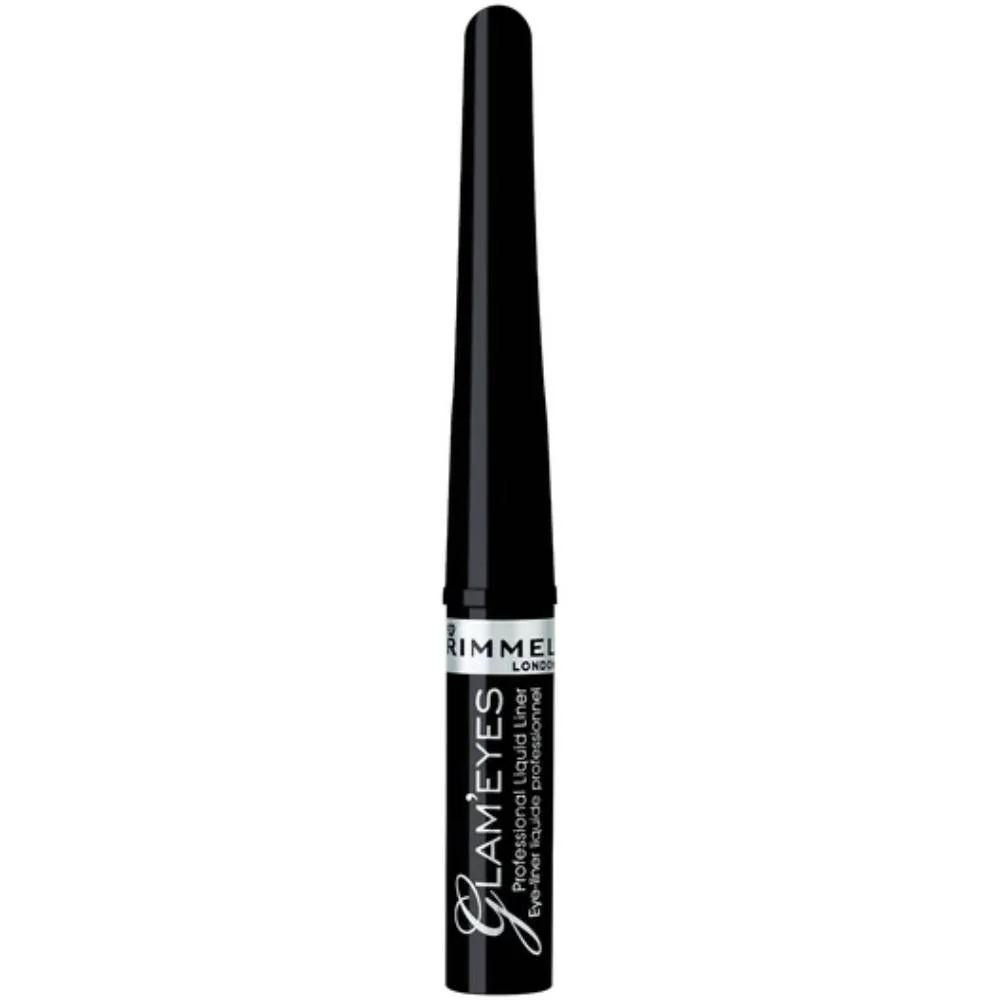 Tus de ochi lichid Glam'Eyes Professional 001 Black Glamour, 3.5ml, Rimmel London