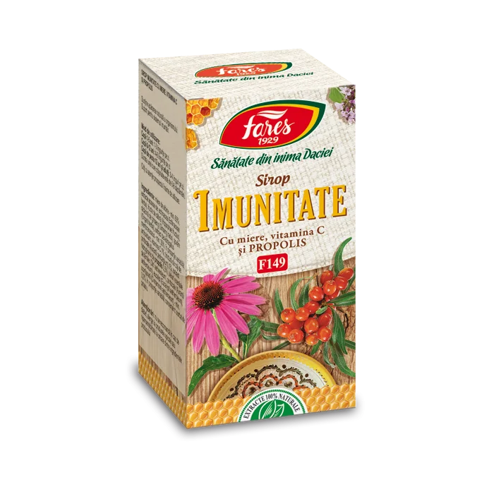 Sirop Imunitate cu miere si propolis F149, 100ml, Fares