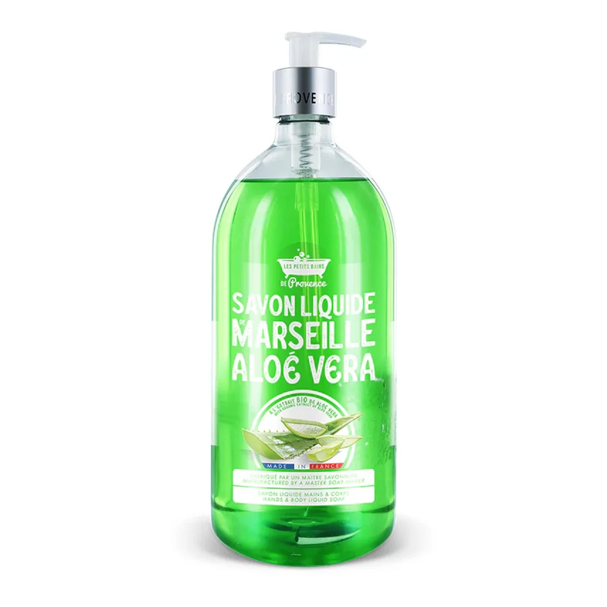 Sapun lichid de Marsilia cu Aloe Vera, 1l, Les Petites Bains de Provence