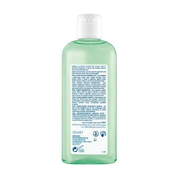 Sampon sebo-reglator pentru par gras Sabal, 200 ml, Ducray
