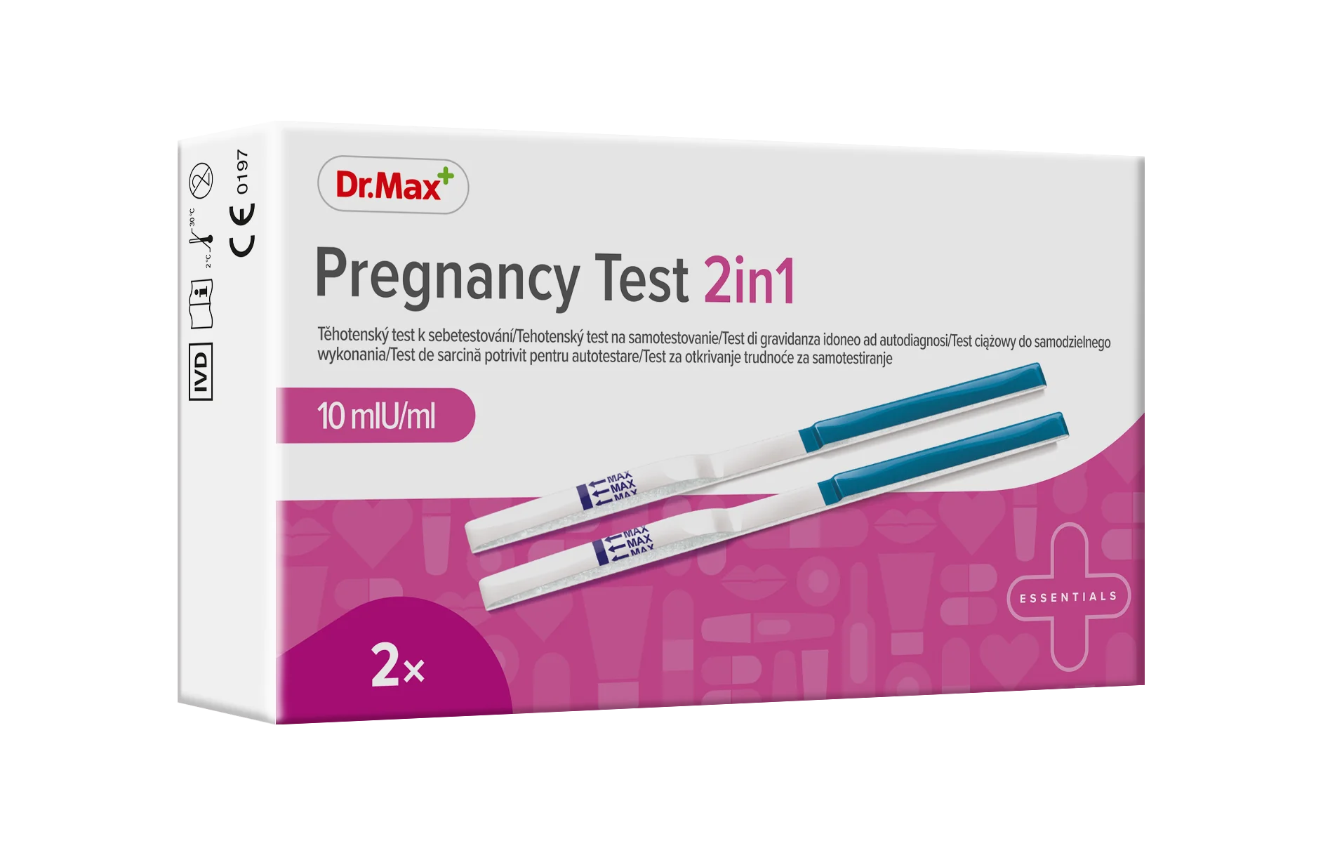 Dr. Max Test de sarcina 2 in 1, 2 bucati