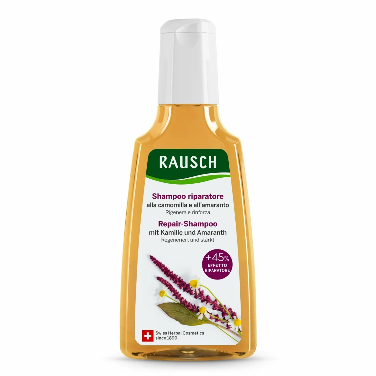 Sampon reparator cu musetel si amarant, 200ml, Rausch 