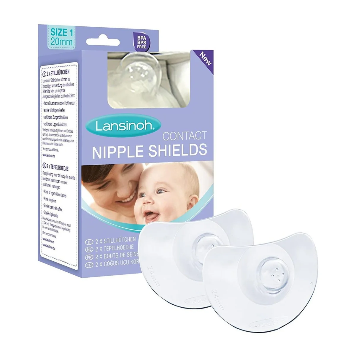 Protectii mameloane 20mm, 2 bucati, Lansinoh