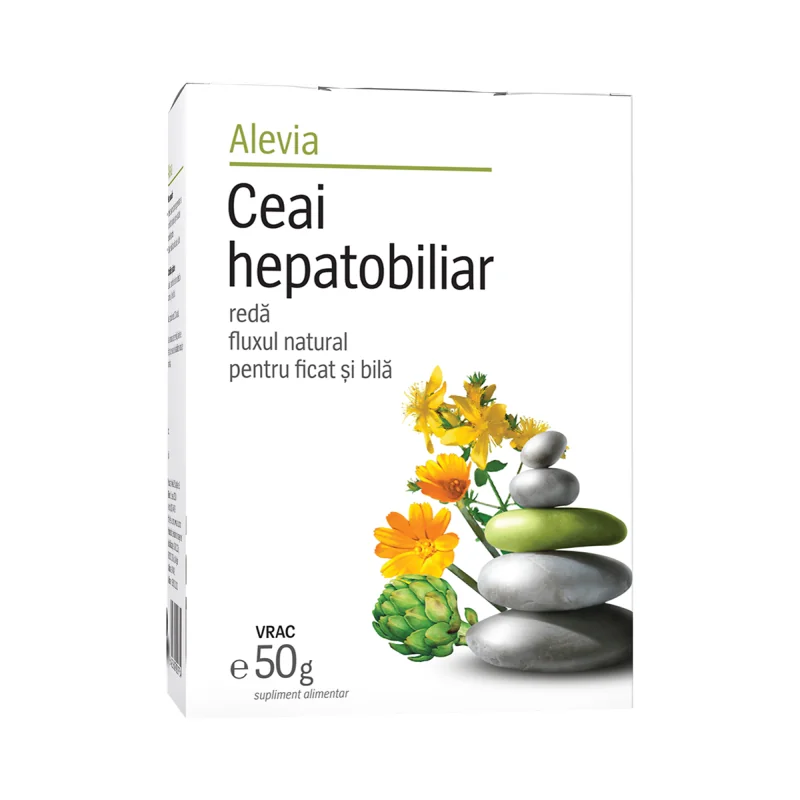 Pachet Anghinare 50 comprimate + Ceai Hepatobiliar 50g, Alevia