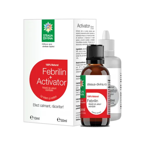 Pachet Ulei Febrilin, 10ml + Activator, 50ml, Steaua Divina