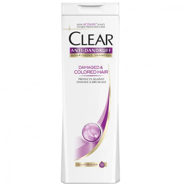 Sampon pentru par deteriorat Clear Damaged&Colored Hair, 400ml, Clear