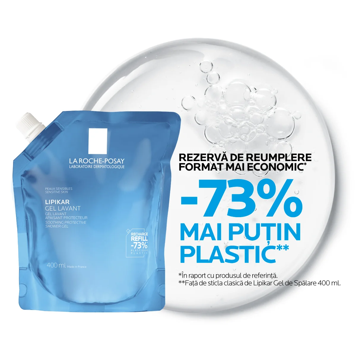 Gel de spalare Lipikar Refill, 400ml, La Roche-Posay