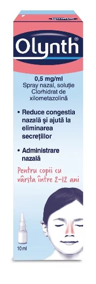 Olynth 0,05% spray nazal pentru copii, 10ml, Johnson&Johnson
