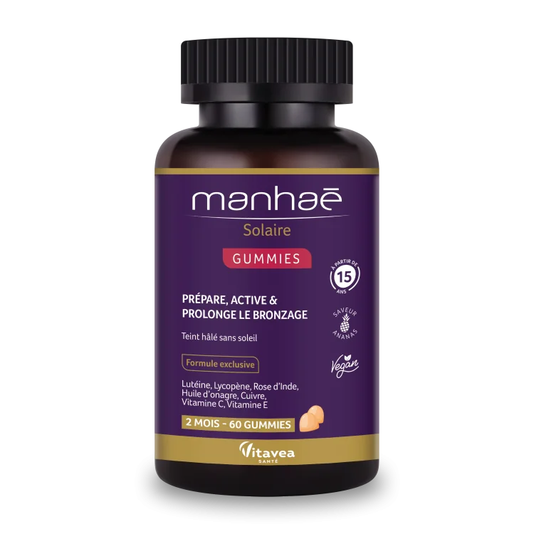Solaire Gummies, 60 jeleuri, Manhae