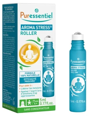 Stress - Roll-on Bio antistres cu 12 uleiuri esentiale, 5ml,  Puressentiel