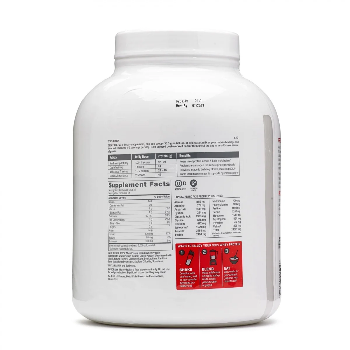 Proteina din zer cu aroma de ciocolata, 2272g, GNC