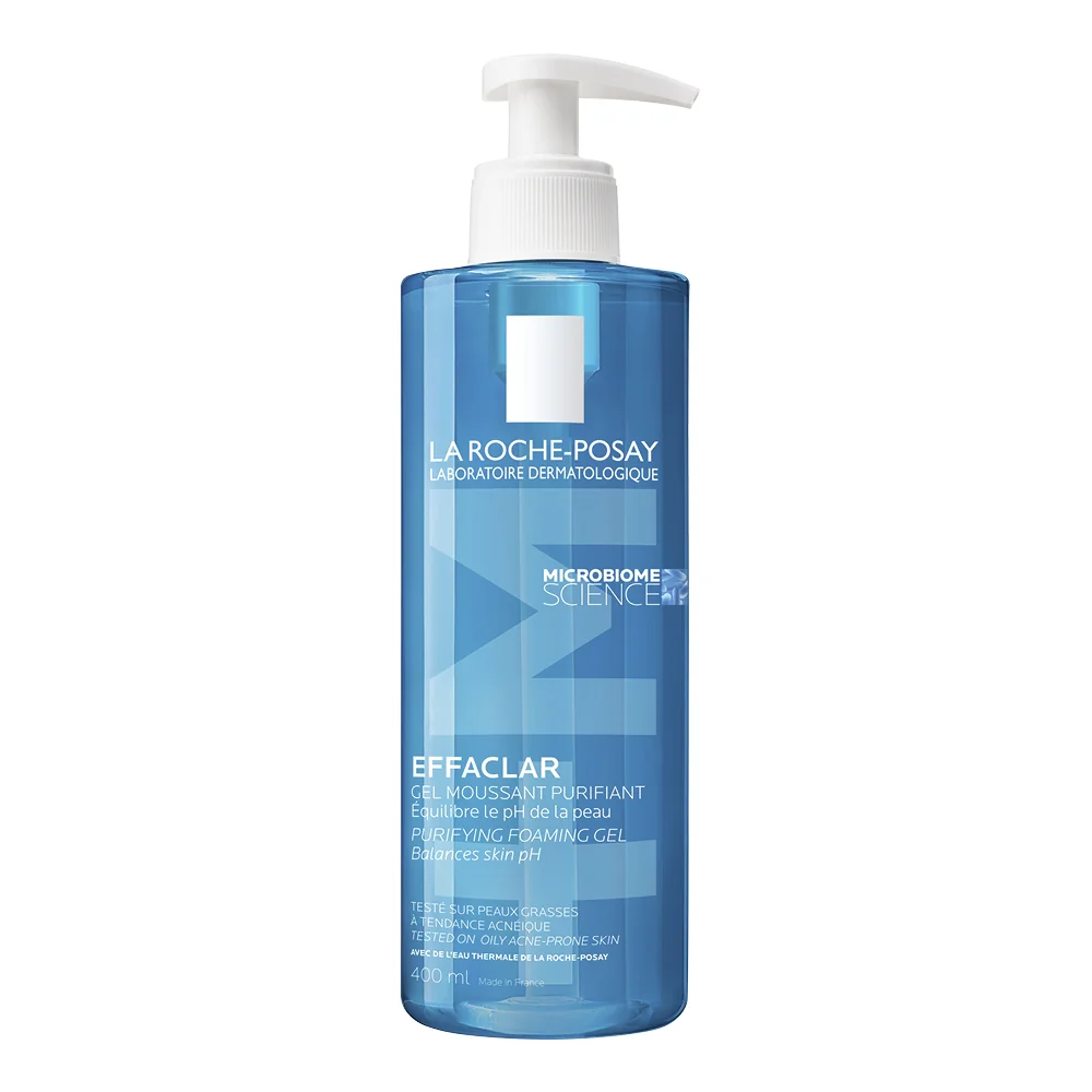 Gel spumant de curatare purifiant pentru ten gras cu tendinta acneica Effaclar +M, 400ml, La Roche-Posay