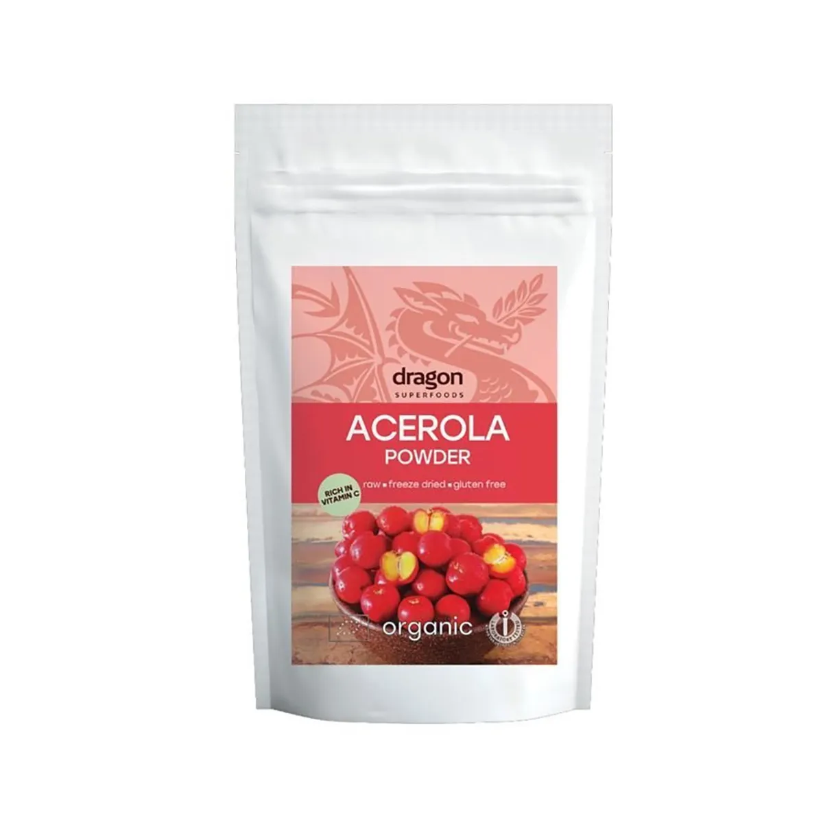 Acerola pulbere bio, 75g, Dragon Superfoods