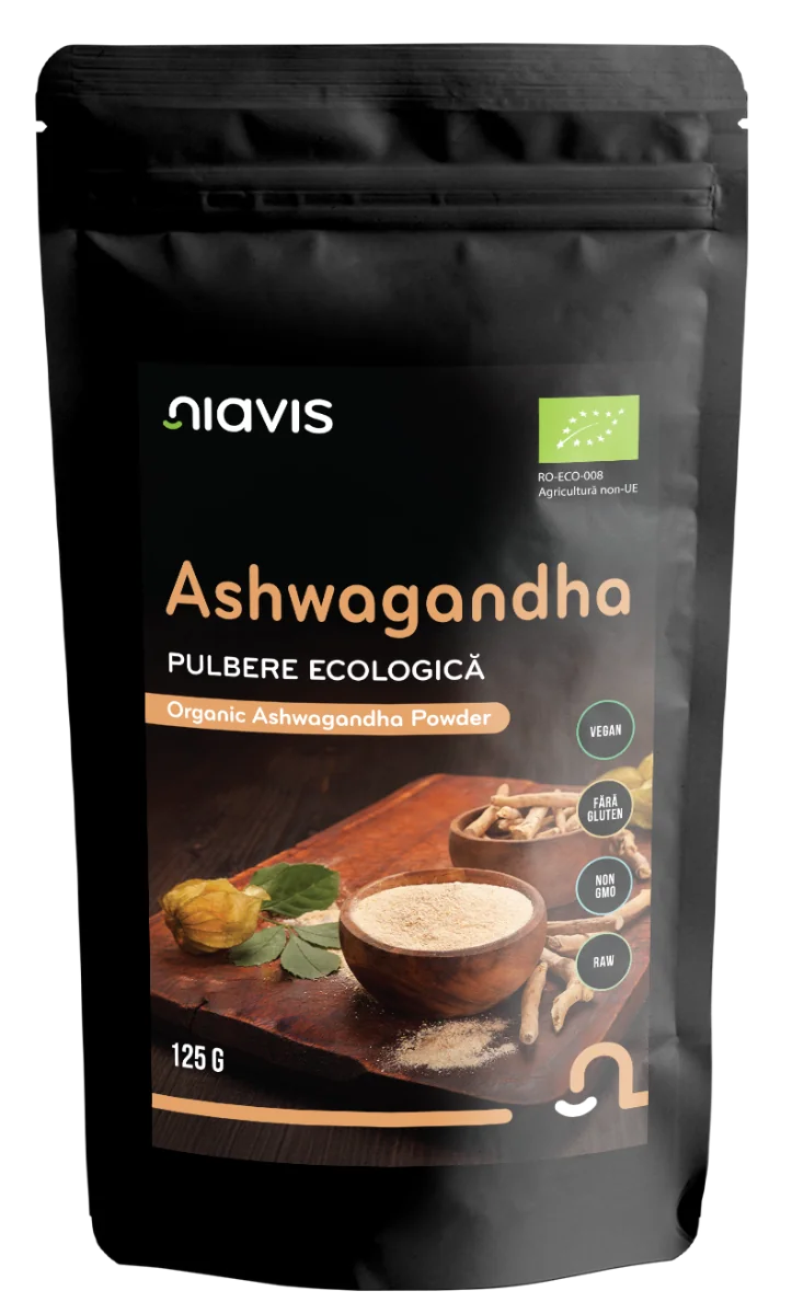 Ashwagandha Pulbere ecologica, 125g, Niavis