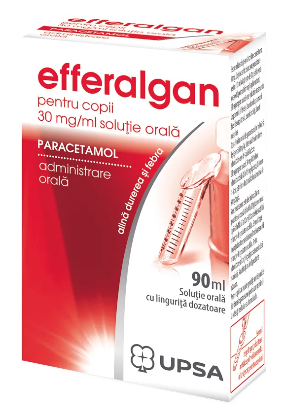 Efferalgan pediatric 3% solutie orala, 90 ml, Upsa