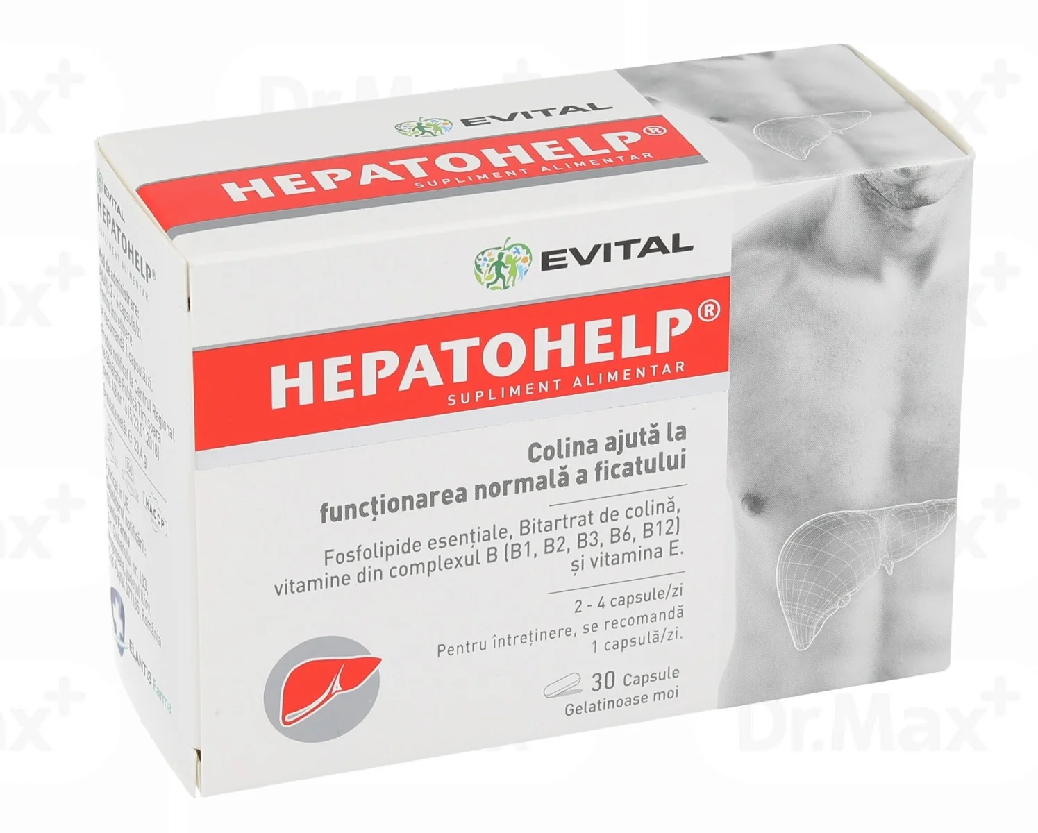 Hepatohelp, 30 capsule, Elvital