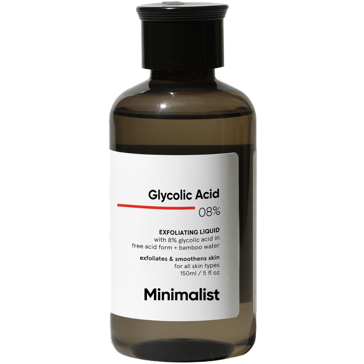 Exfoliant facial cu Acid Glycolic 8%, 150ml, Minimalist