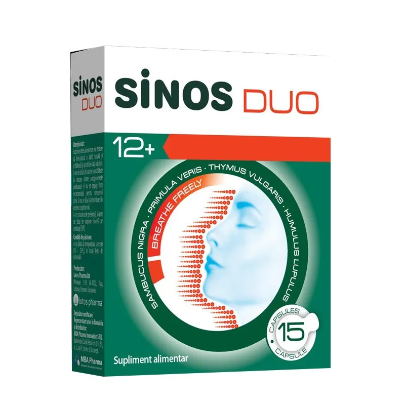 Sinos Duo, 15 capsule, MBA Pharma