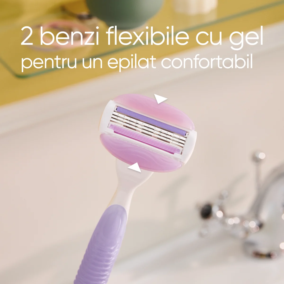 Aparat de ras pentru femei + rezerva Venus ComfortGlide Breeze, 1 bucata, Gillette 