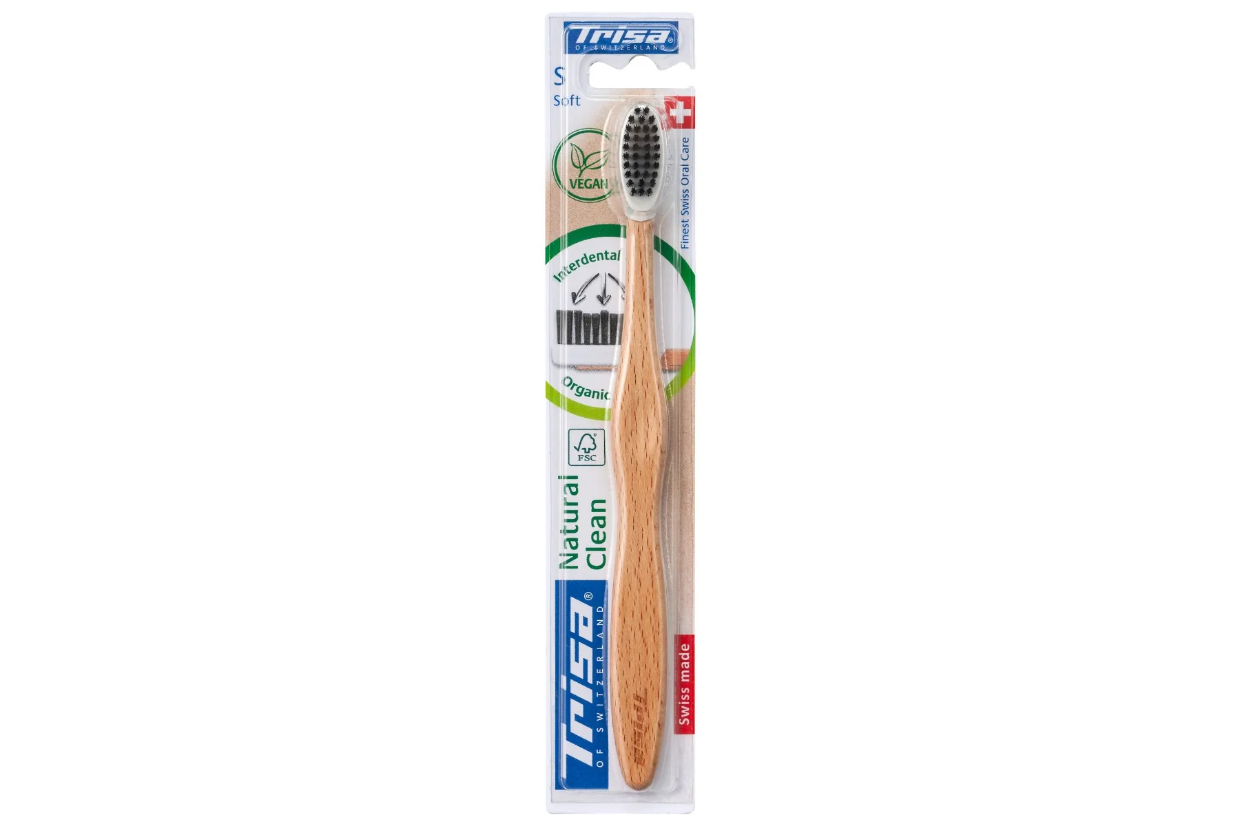 Periuta de dinti vegana Natural Clean Soft, 1 bucata, Trisa 