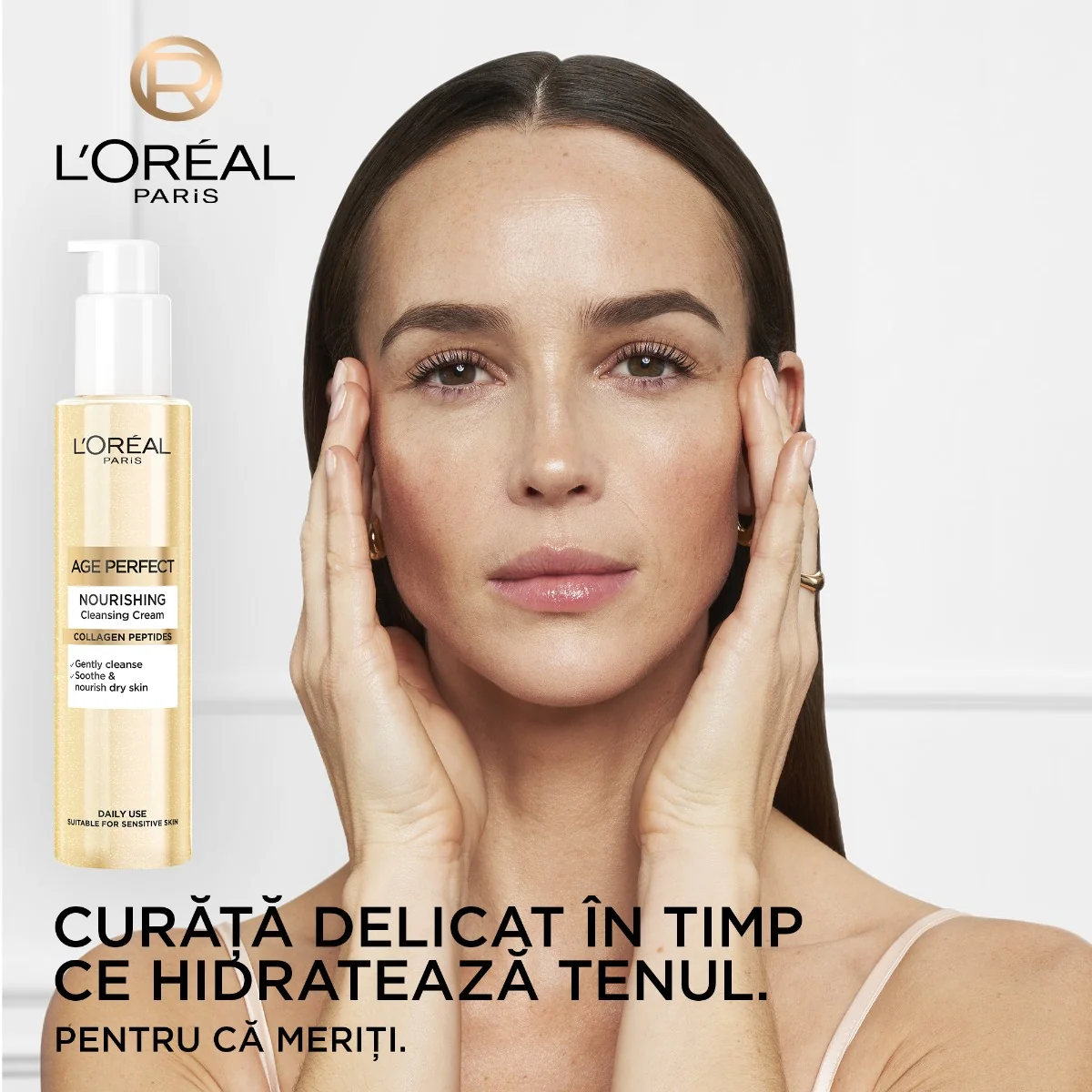 Gel de curatare cu colagen Age Perfect, 150ml, L'Oreal Paris