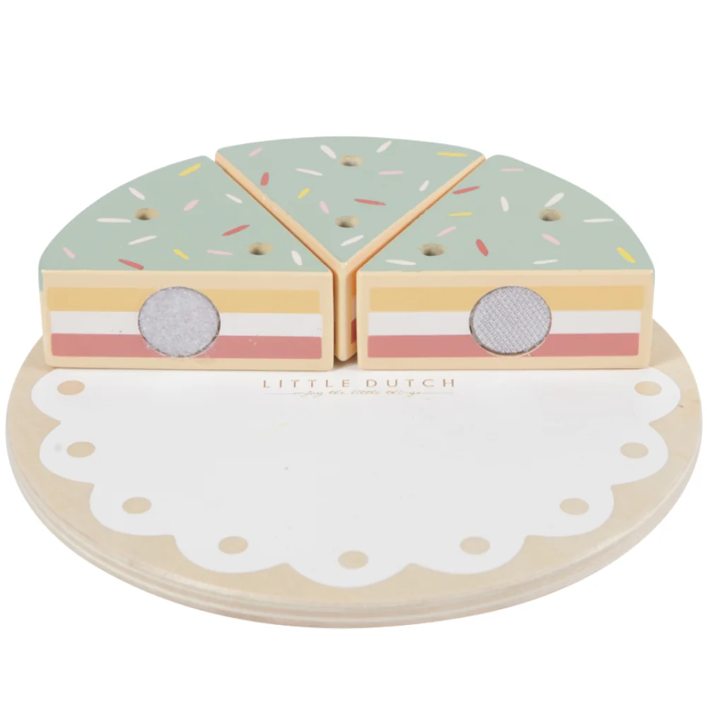 Tort aniversar cu decoratiuni pentru 1-5 ani, 1 bucata, Little Dutch 