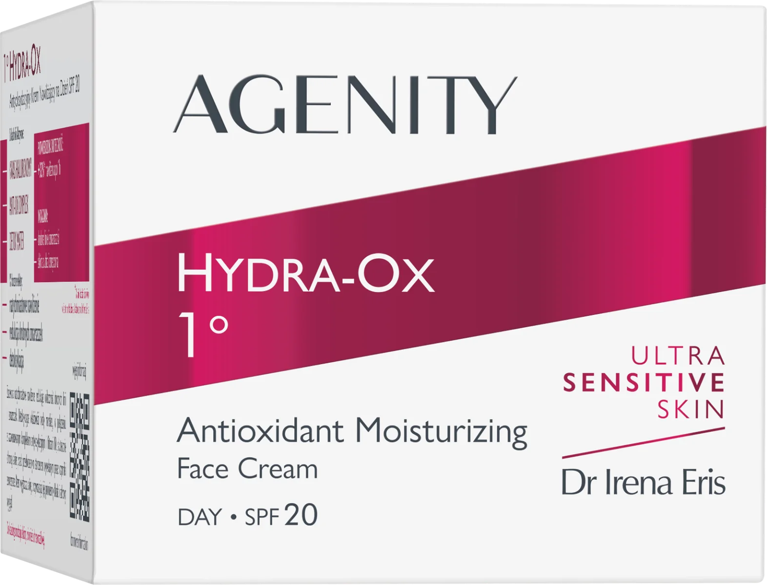 Crema de zi hidratanta antioxidanta Hydra-Ox 1 SPF20, 50ml, Agenity
