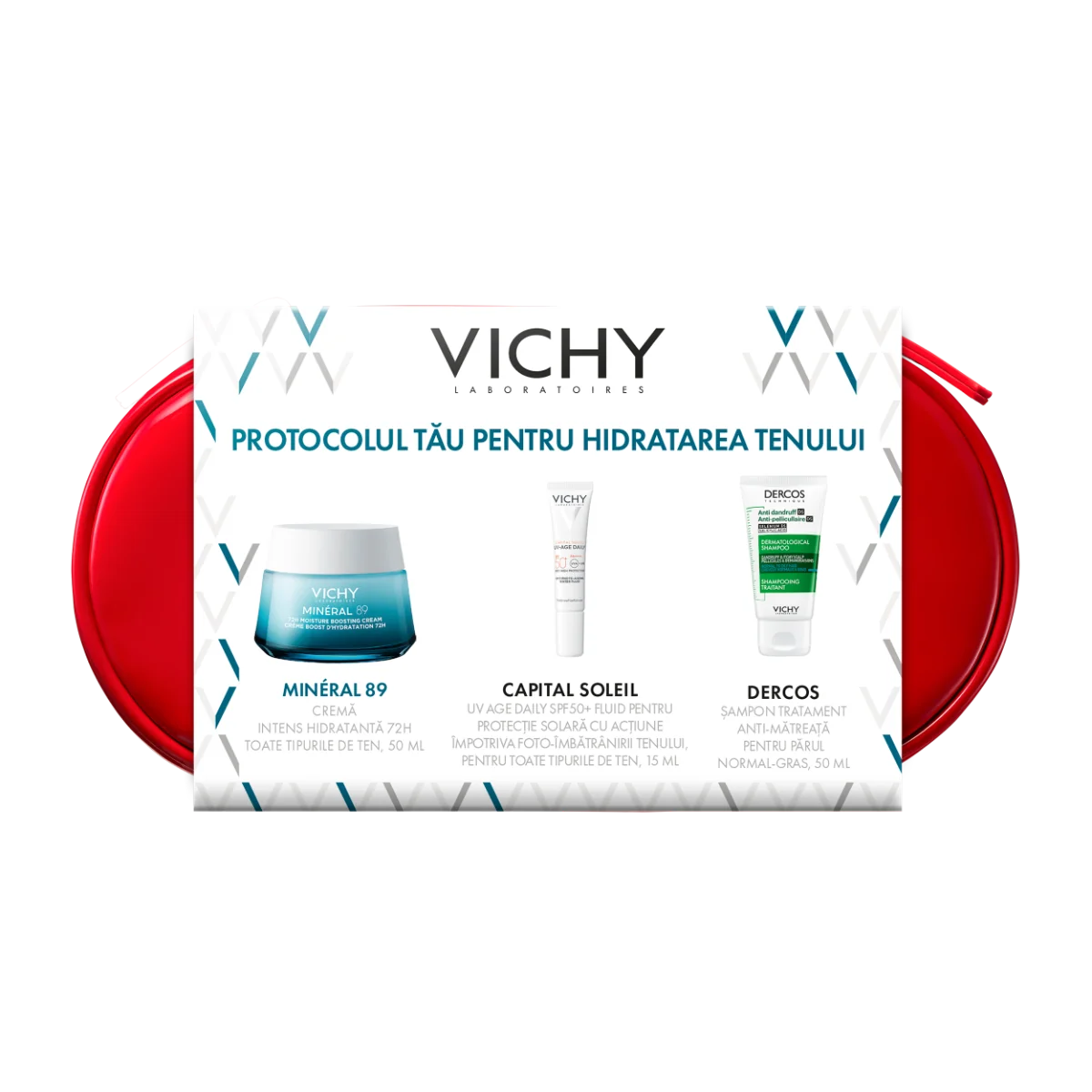 Set Mineral 89 Legere Intens Hidratant 72H pentru toate tipurile de ten, Vichy