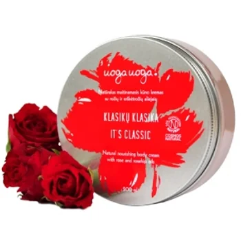 Crema de corp hranitoare naturala cu uleiuri de trandafiri si macese Its Classic, 200ml, Uoga Uoga