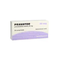 Pravator 20mg, 28 comprimate, Ranbaxy