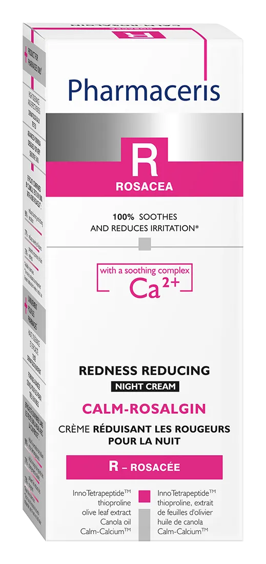 Crema de noapte pentru reducere roseata Calm-Rosalgin R, 30ml, Pharmaceris 