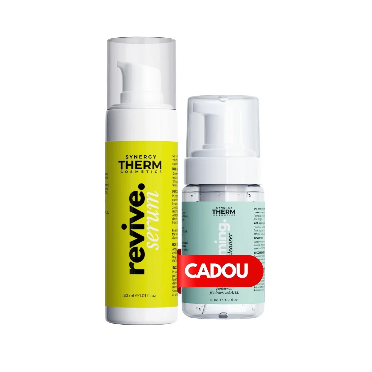 Pachet Serum Revive 30ml + Spuma de curatare 100ml, Synergy Therm